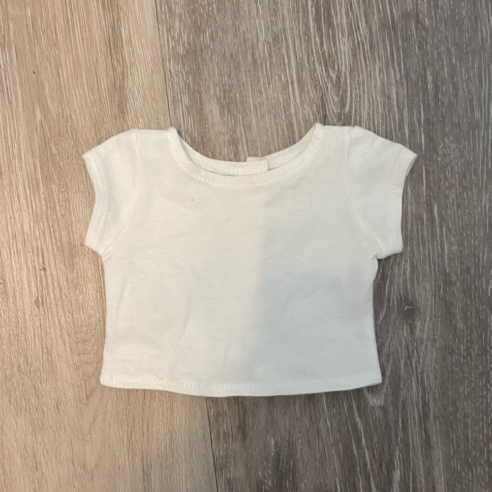 American girl doll white t-shirt